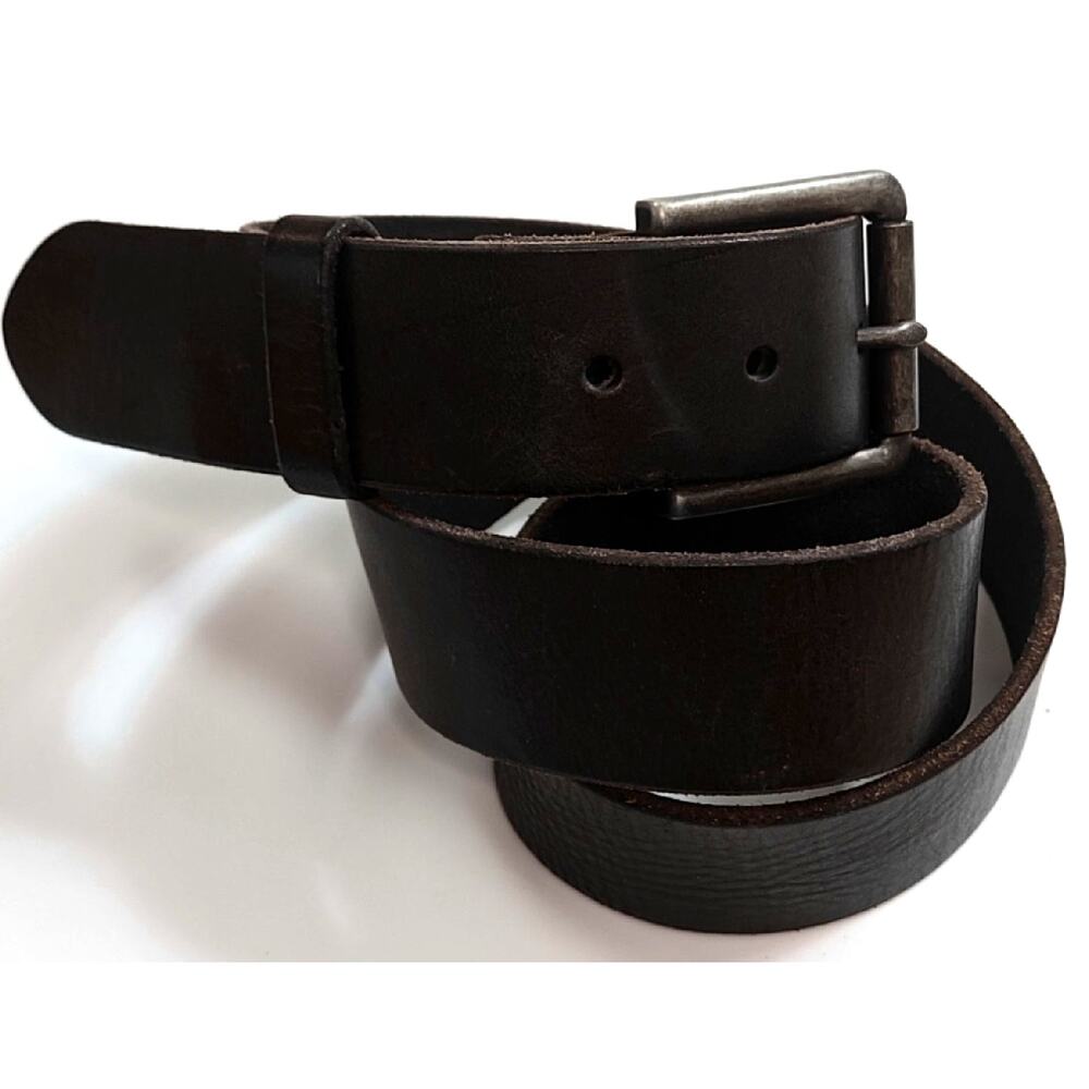 Lucky Brand Men's Dark Brown  Leather Belt Size 34